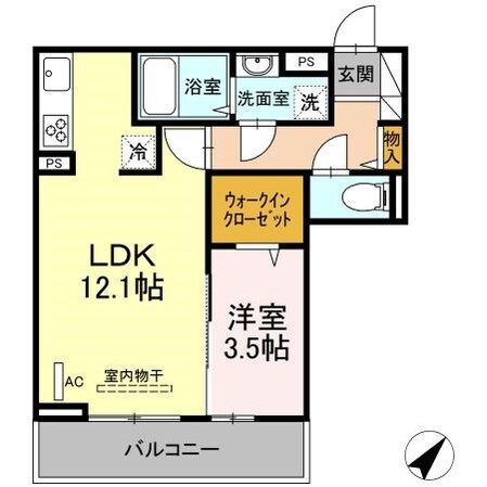 クレストヴェール清水の物件間取画像